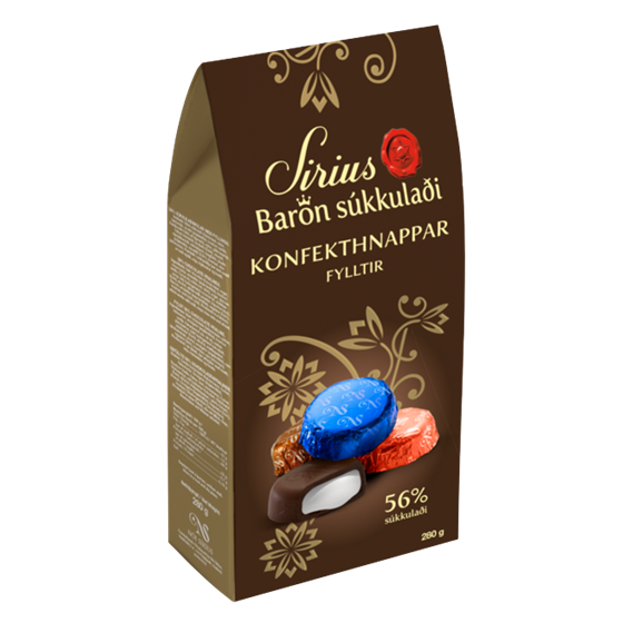 Barónmolar fylltir hnappar 280gr