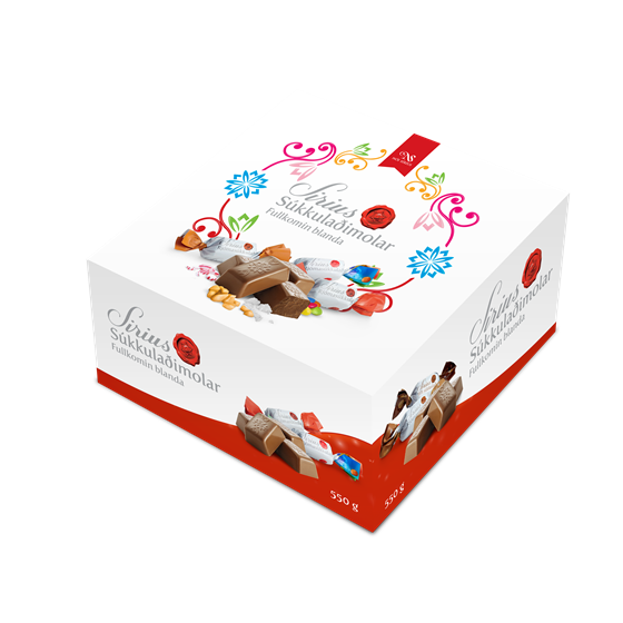 Síríus Blandaðir Súkkulaði Molar 550gr