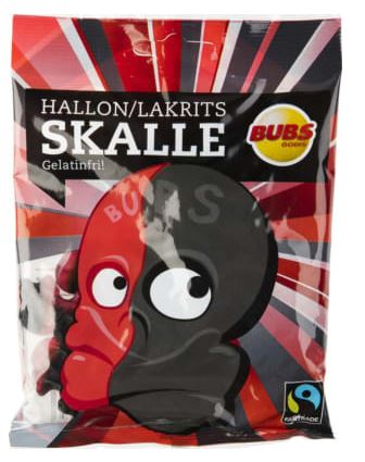 Bubs Raspberry and Licorice Skull (Vegan)