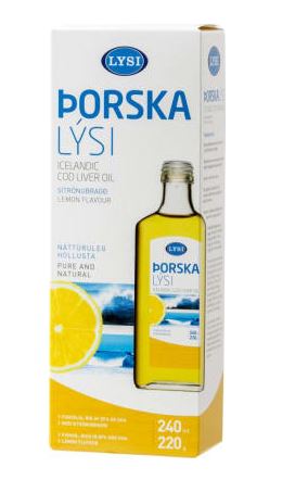 Þorskalýsi með Sítrónu 240ml - Cod Liver Oil Lemon