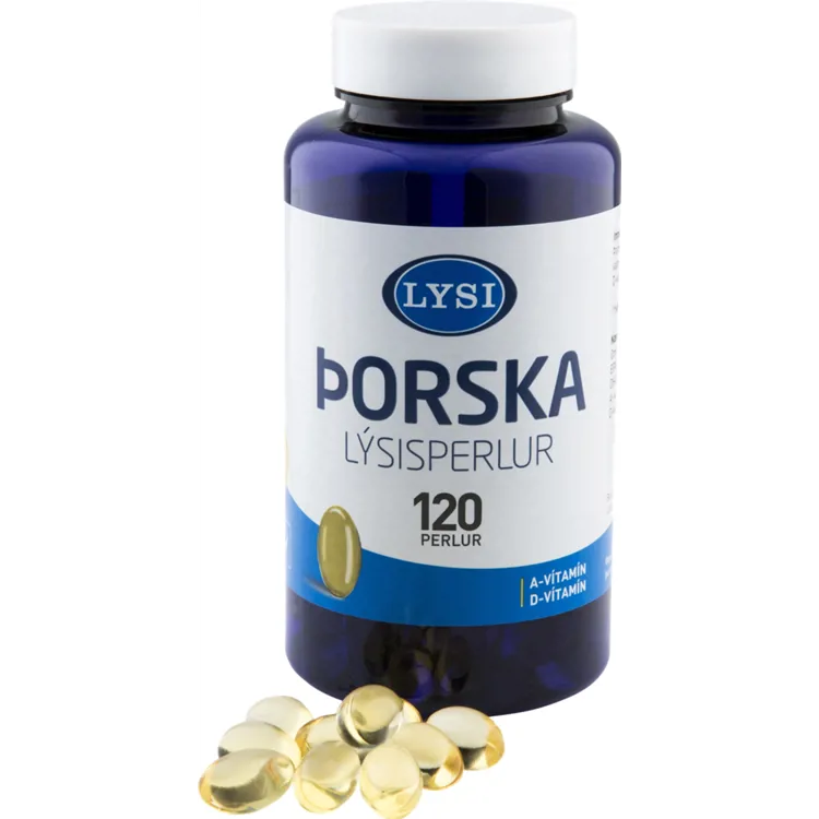 Lýsi Cod liver oil. Capsules, 120 pcs.