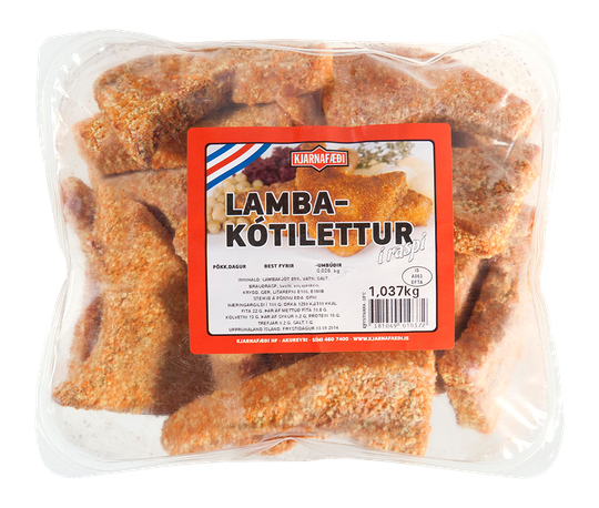 Icelandic Kjarnafæði Lamb Cutlets in Breadcrumbs