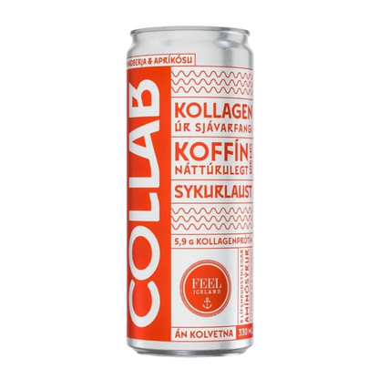 Collab Raspberry Apricot Collagen Energy Drink Icelandic