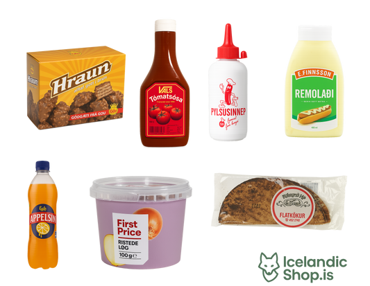Icelandic Essentials Box | Icelandic Hot Dog Kit & Treats