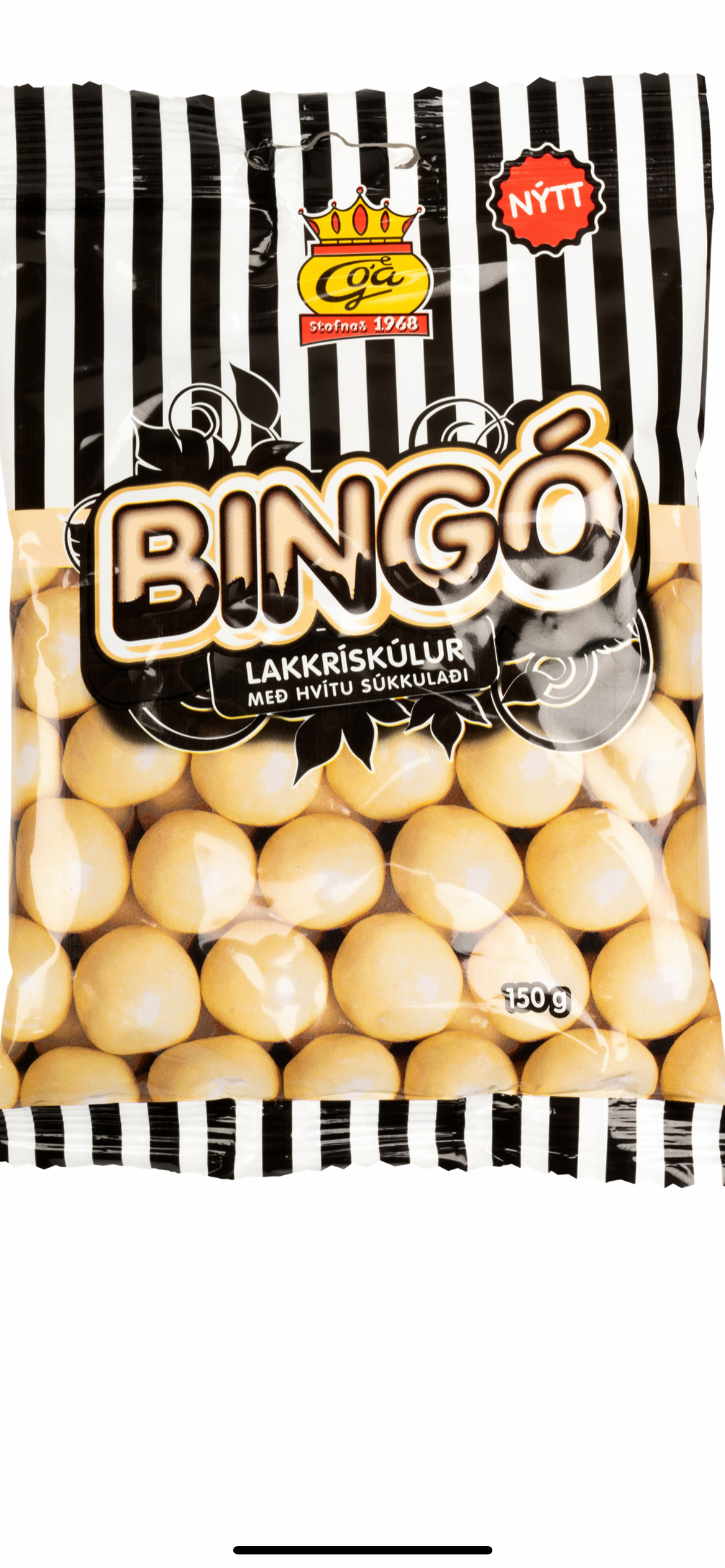 White chocolate bingo balls
