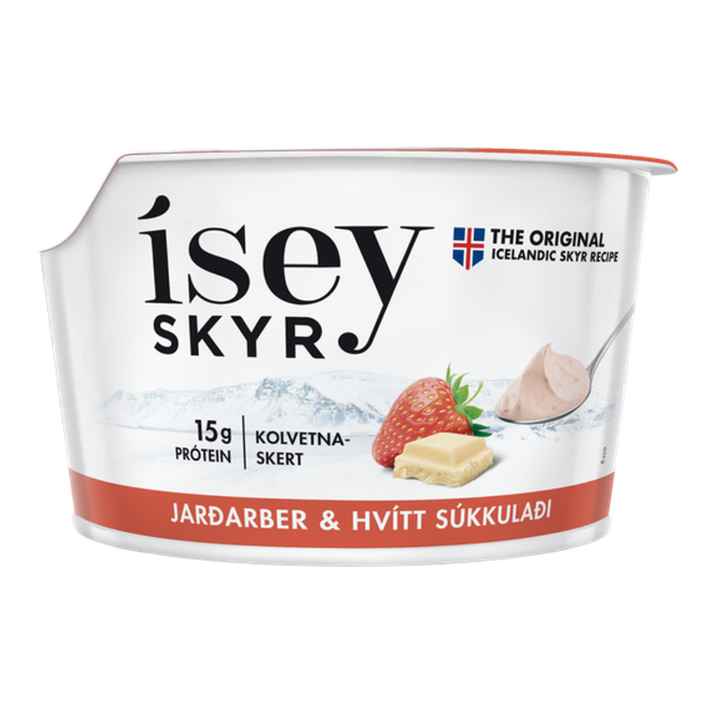 Ísey skyr fresa oscura y chocolate blanco