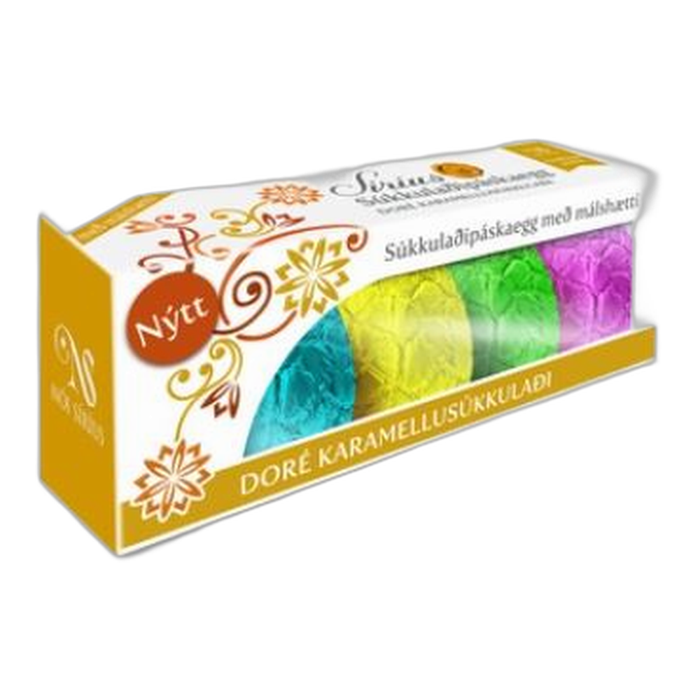 Huevos de Pascua de Chocolate y Caramelo Nóa (4 x 28 gr.)