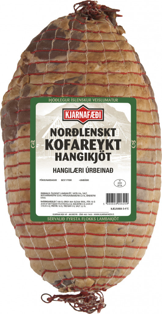 Smoked Lamb Leg Meat - Kjarnafæði Kofareykt Hangikjöt Úrbeinað læri