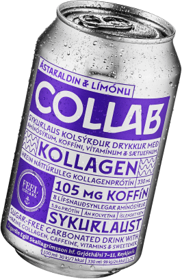Collab Passion Fruit Lemon Collagen Energy Drink Icelandic