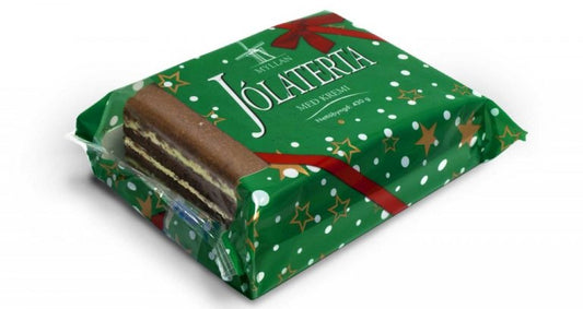 Jólaterta Brún með Kremi - Christmas Cake with Brown with Cream