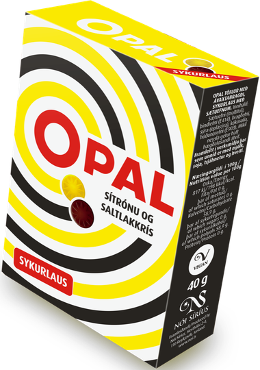 Opal Lemon and Salt Liquorice 40gr.